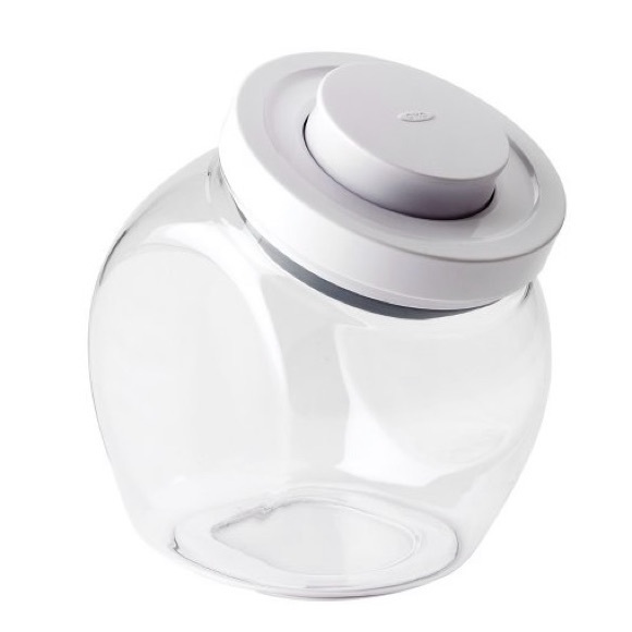 Oxo White and Gray Cookie/Food Storage Jar - Picture 1 of 3